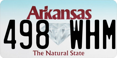 AR license plate 498WHM