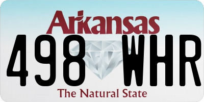 AR license plate 498WHR