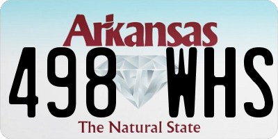 AR license plate 498WHS