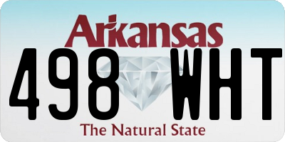 AR license plate 498WHT
