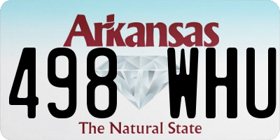 AR license plate 498WHU