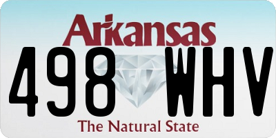 AR license plate 498WHV