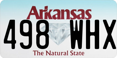 AR license plate 498WHX