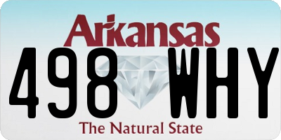 AR license plate 498WHY