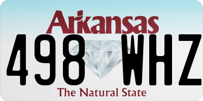 AR license plate 498WHZ