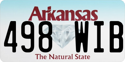 AR license plate 498WIB