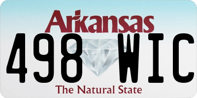AR license plate 498WIC