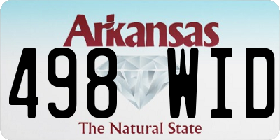 AR license plate 498WID
