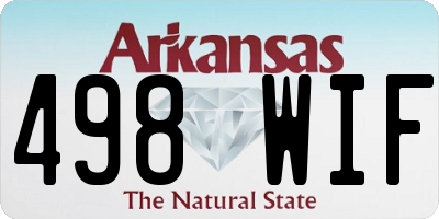 AR license plate 498WIF