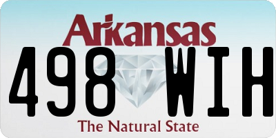 AR license plate 498WIH