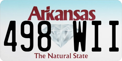 AR license plate 498WII