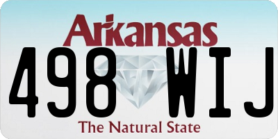 AR license plate 498WIJ