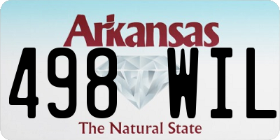AR license plate 498WIL