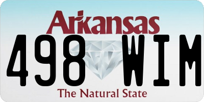 AR license plate 498WIM