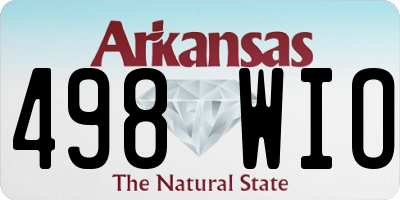 AR license plate 498WIO
