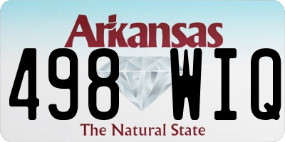 AR license plate 498WIQ