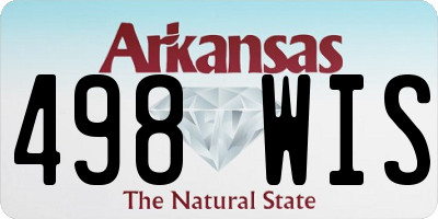 AR license plate 498WIS