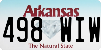 AR license plate 498WIW