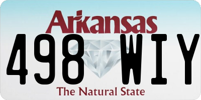 AR license plate 498WIY
