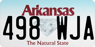 AR license plate 498WJA