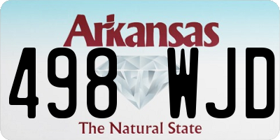 AR license plate 498WJD