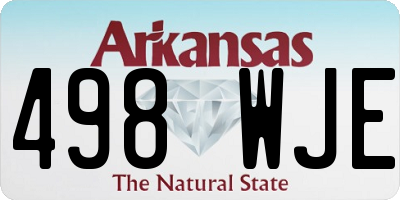 AR license plate 498WJE
