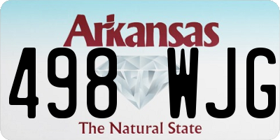 AR license plate 498WJG