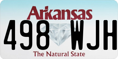 AR license plate 498WJH