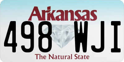 AR license plate 498WJI