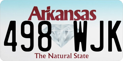 AR license plate 498WJK
