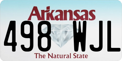 AR license plate 498WJL