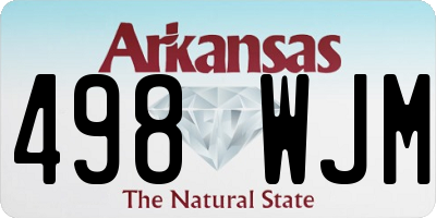 AR license plate 498WJM