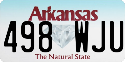 AR license plate 498WJU