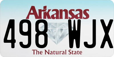 AR license plate 498WJX