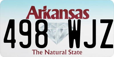 AR license plate 498WJZ