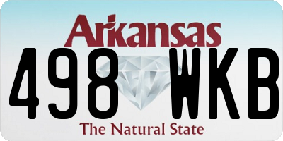 AR license plate 498WKB