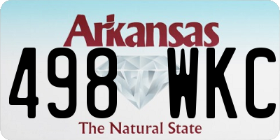 AR license plate 498WKC
