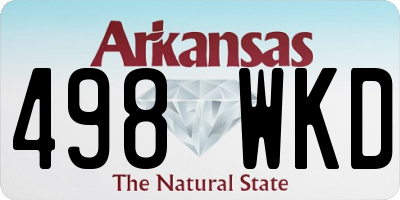 AR license plate 498WKD