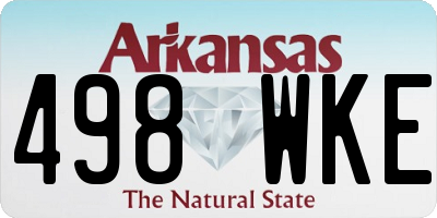 AR license plate 498WKE