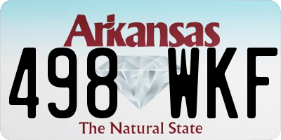 AR license plate 498WKF