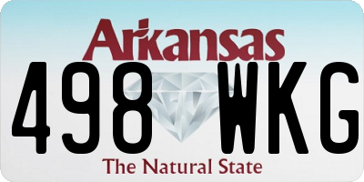 AR license plate 498WKG