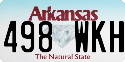 AR license plate 498WKH