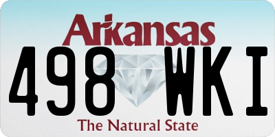 AR license plate 498WKI