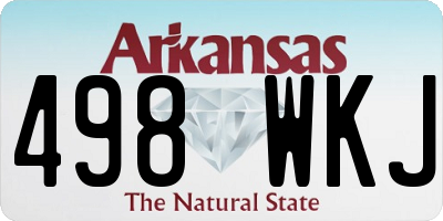 AR license plate 498WKJ