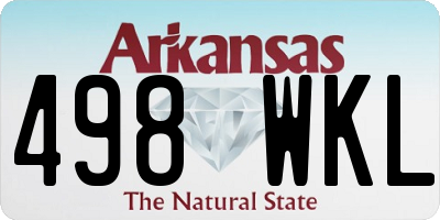 AR license plate 498WKL
