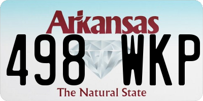 AR license plate 498WKP