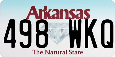 AR license plate 498WKQ