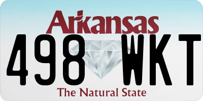 AR license plate 498WKT