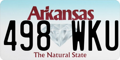 AR license plate 498WKU