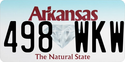 AR license plate 498WKW